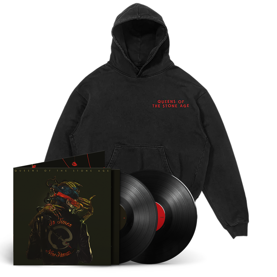 In Times New Roman... Standard Black 2lp + In Times New Roman... Snake Hoodie