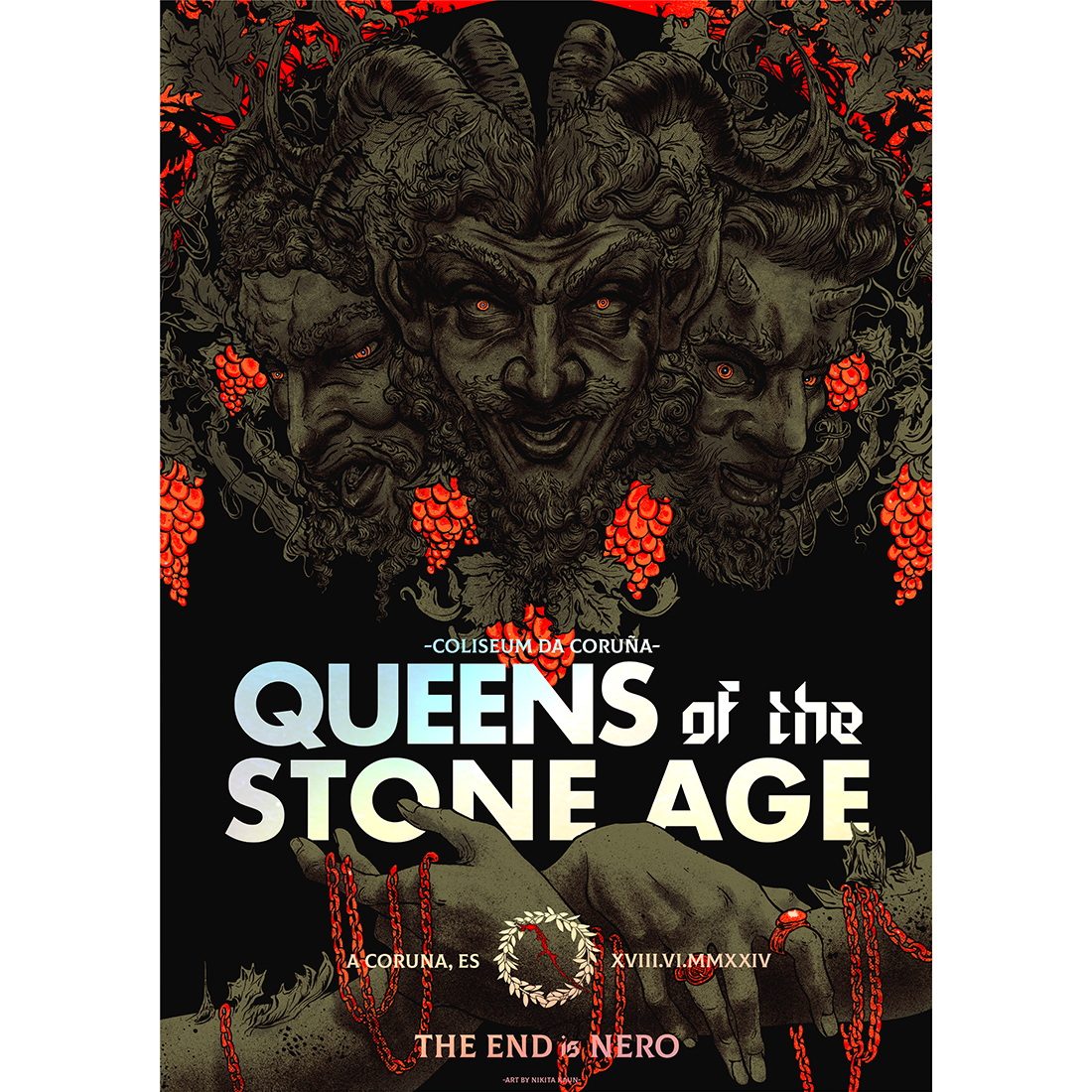 Queens of the Stone Age 40枚限定 メタリック ポスター Queens of the Stone Age 40枚限定 メタリック ポスター
