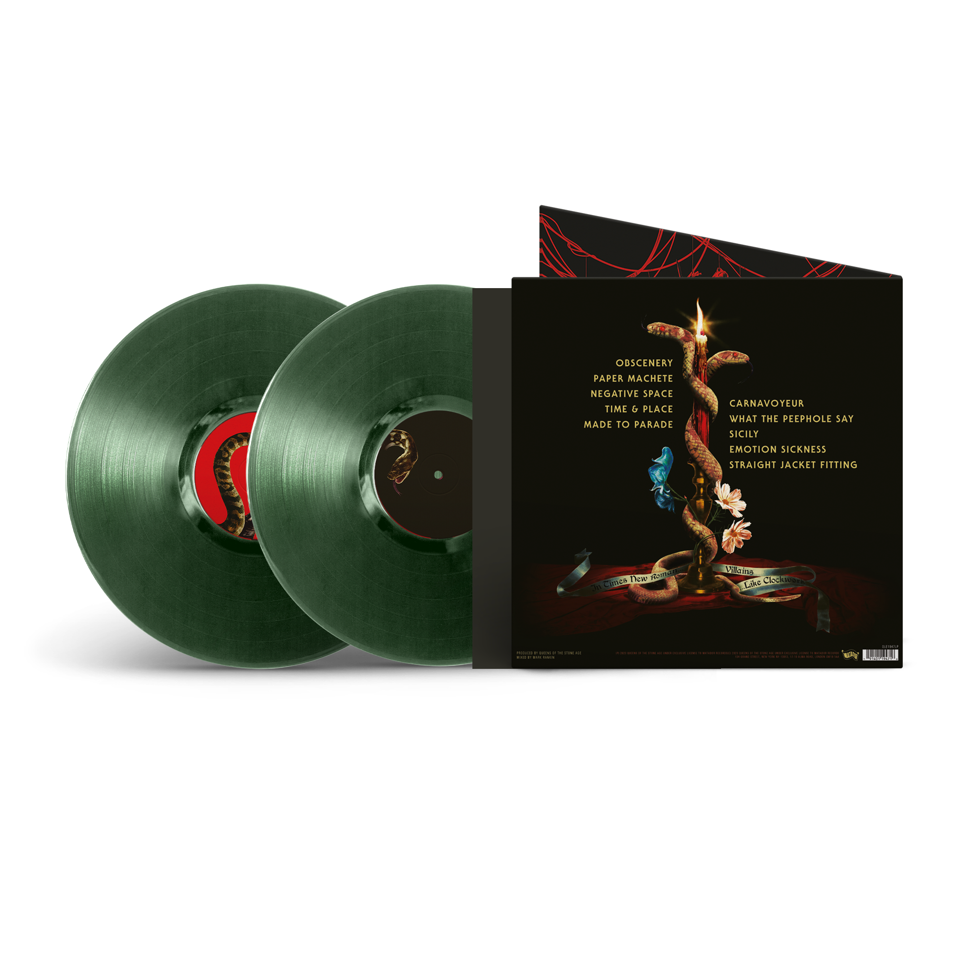 Queens Of The Stone Age - In Times New Roman... Opaque Green 2lp