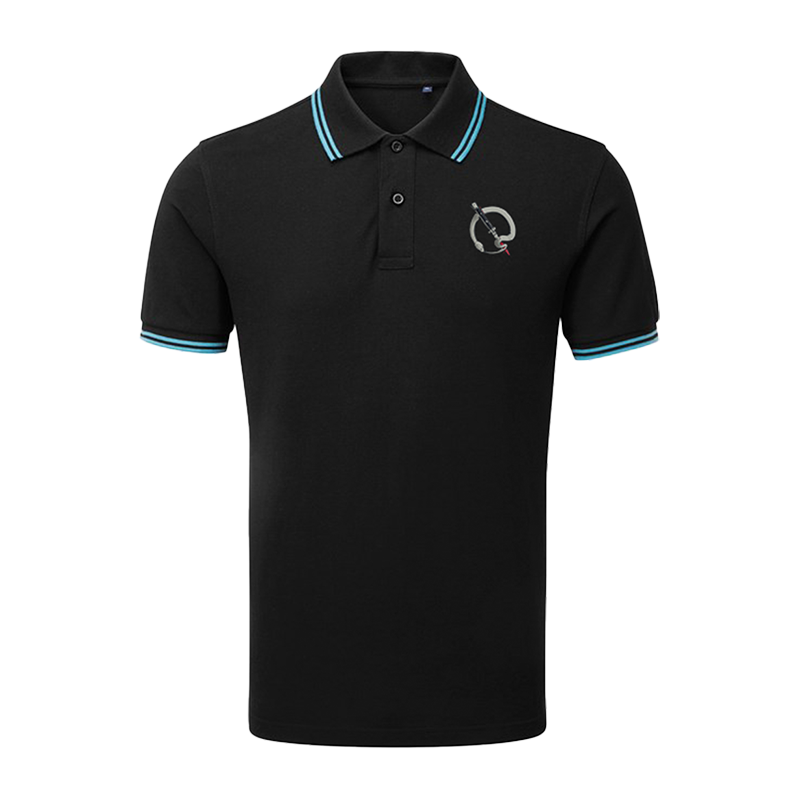 Polo shirt with snake on collar sales