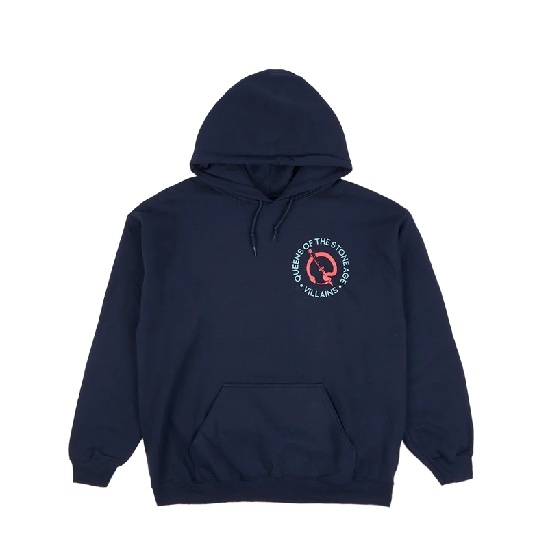 Queens Of The Stone Age - Unborn Again Navy Pullover Hoodie