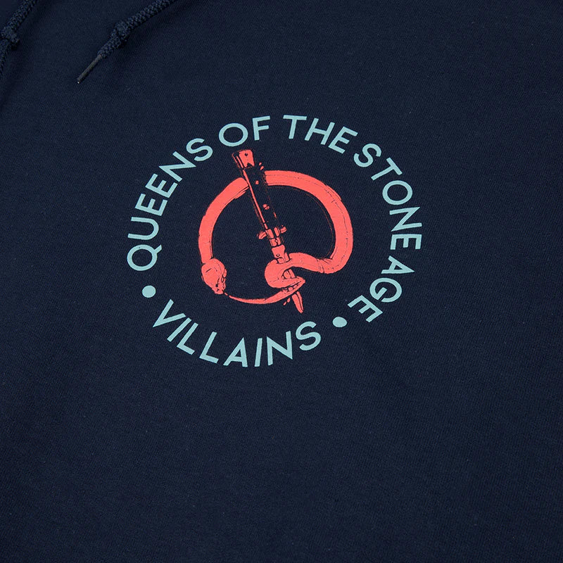 Queens Of The Stone Age - Unborn Again Navy Pullover Hoodie