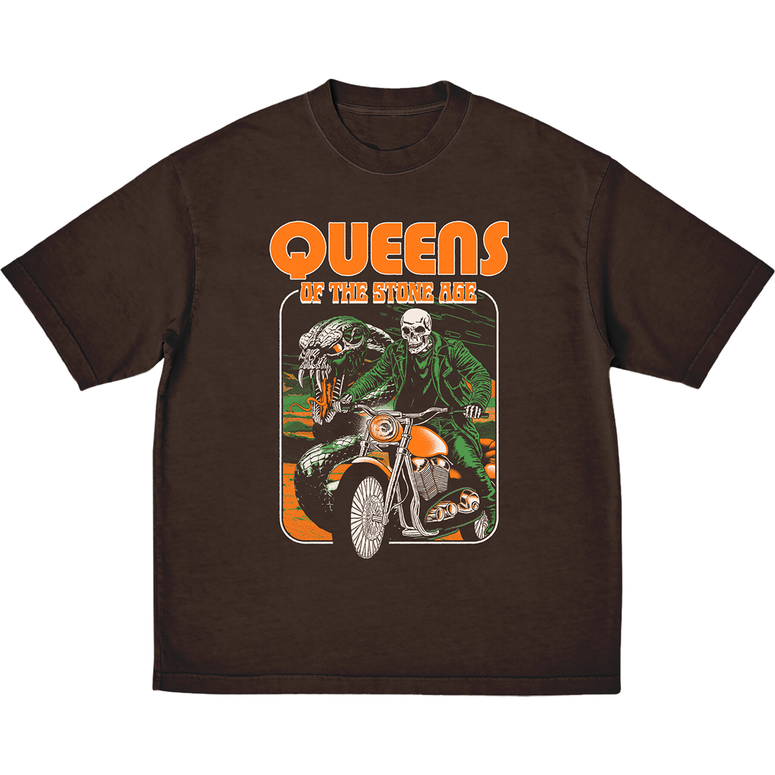 Queens Of The Stone Age - Snake Skeleton T-Shirt