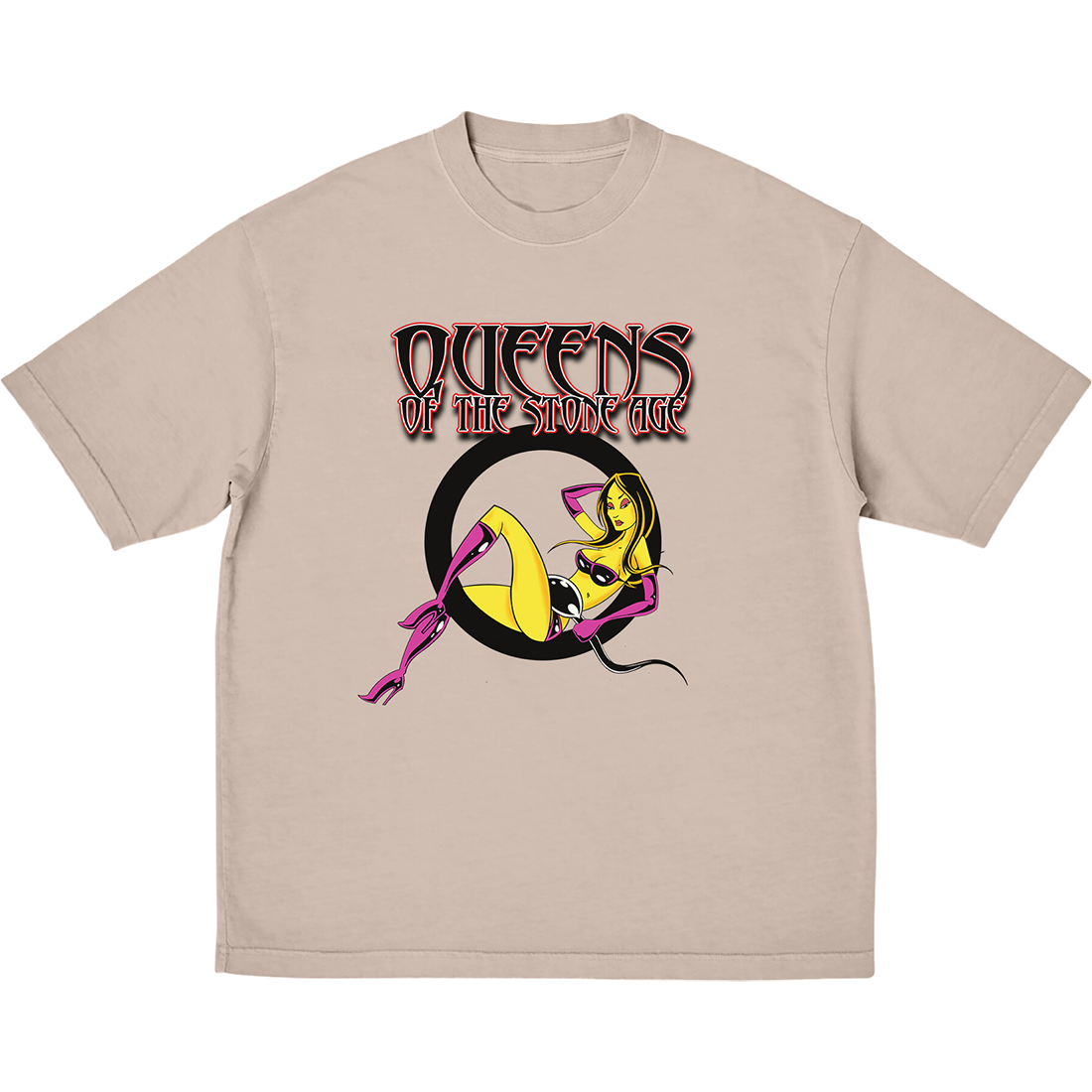 Queens Of The Stone Age - Q Lady Tee (BEIGE)