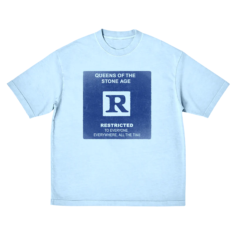 Queens Of The Stone Age - Rated R Blue T-Shirt