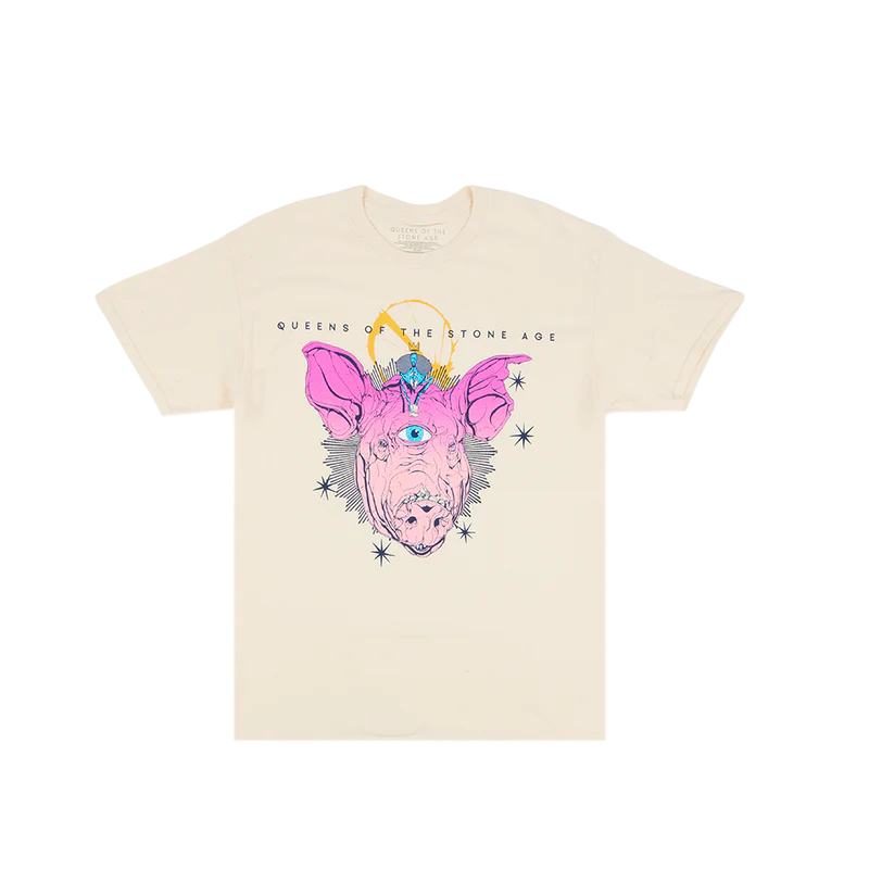 Queens Of The Stone Age - Domesticated Animals Natural T-Shirt