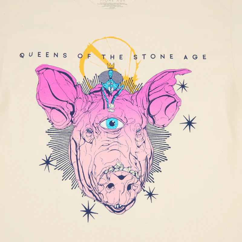 Queens Of The Stone Age - Domesticated Animals Natural T-Shirt