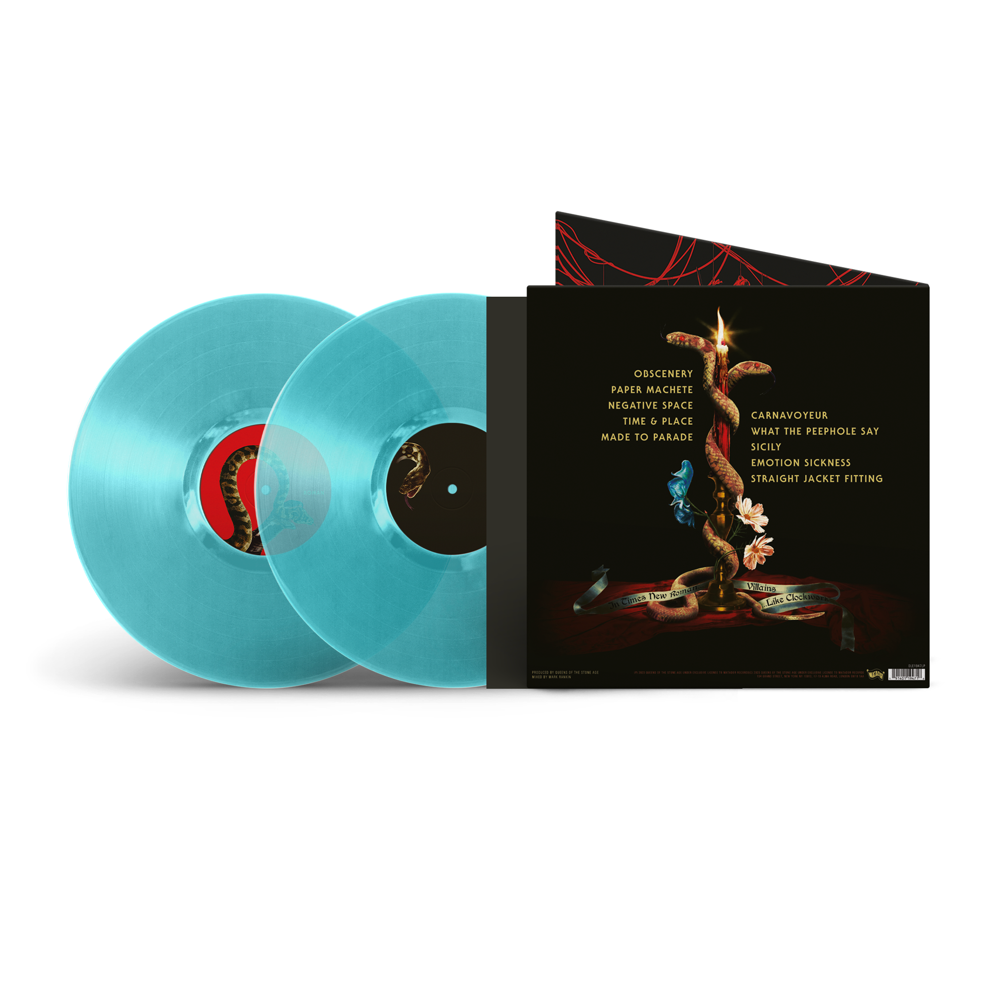 Queens Of The Stone Age - In Times New Roman... Translucent Blue 2lp