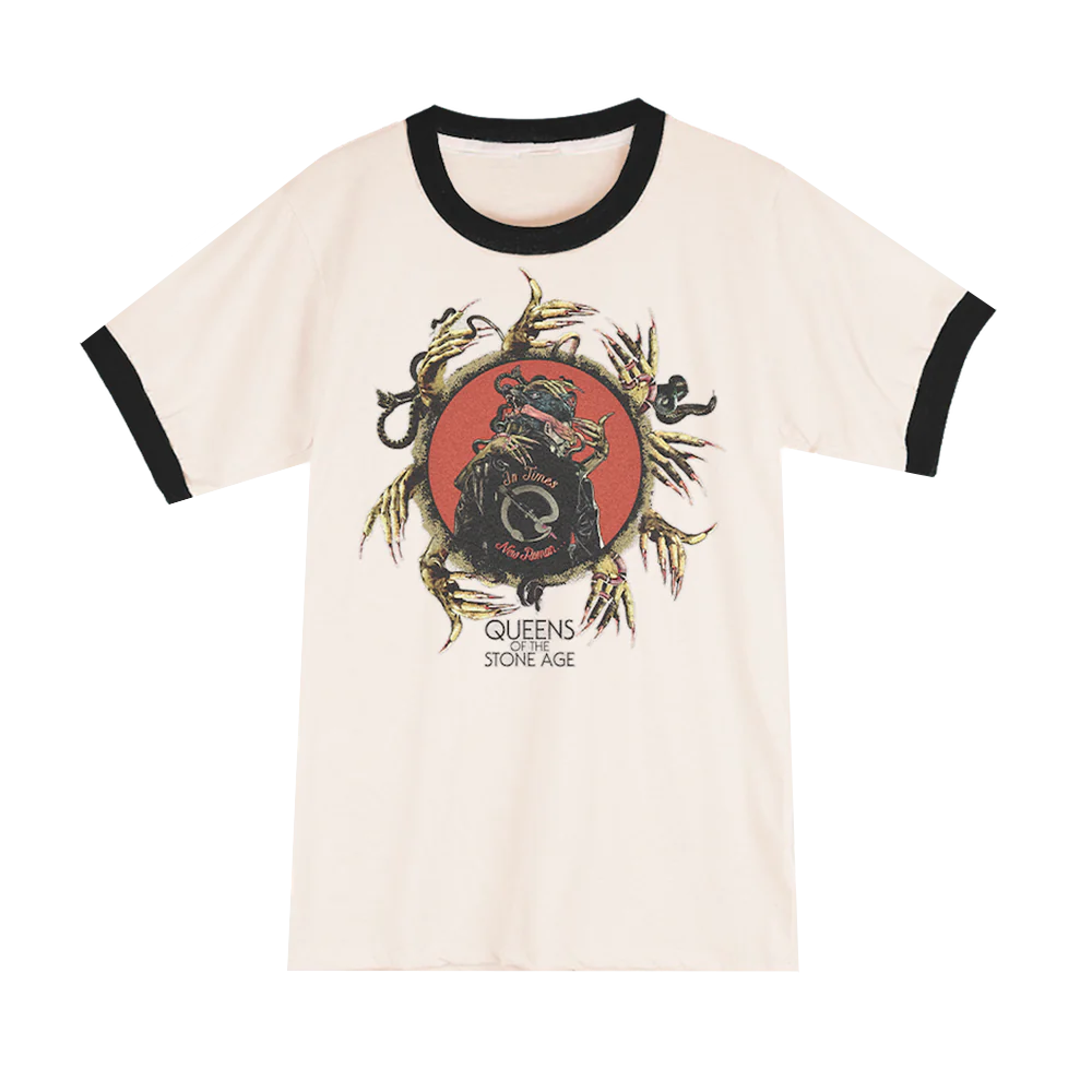 Queens Of The Stone Age - In Times New Roman... Ringer Tee