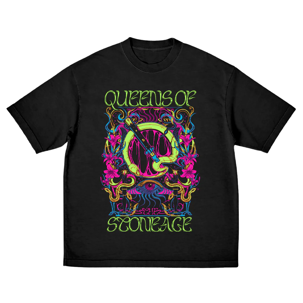 Queens Of The Stone Age - Glow Psychedelic Emblem T-Shirt