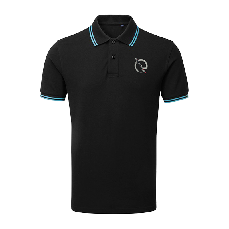 Queens Of The Stone Age - Q Snake Blue Tipped Polo Shirt